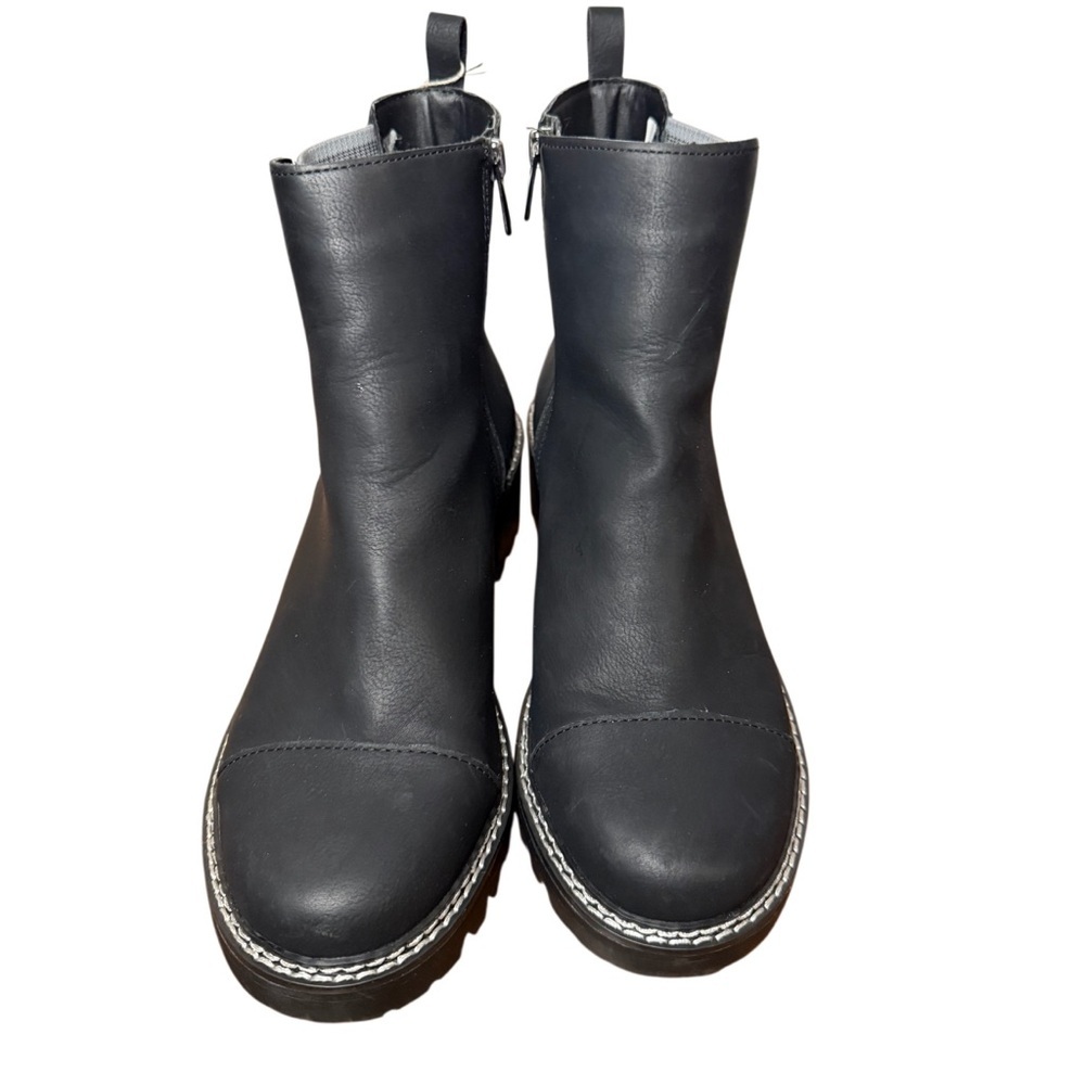 JBU Reed Water Resistant Vegan Leather Ankle Lug Boots-Size 10-Like New